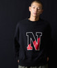 Picture No.5 of NUMBER (N)INE VINTAGE GAZETTE N-LOGO CREWNECK SWEATSHIRT / Vintage Gazette Two-tone Alphabet logo Crew Neck sweatshirt F25NC004