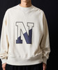 Picture No.12 of NUMBER (N)INE VINTAGE GAZETTE N-LOGO CREWNECK SWEATSHIRT / Vintage Gazette Two-tone Alphabet logo Crew Neck sweatshirt F25NC004