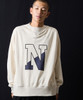 Picture No.16 of NUMBER (N)INE VINTAGE GAZETTE N-LOGO CREWNECK SWEATSHIRT / Vintage Gazette Two-tone Alphabet logo Crew Neck sweatshirt F25NC004