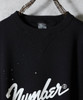 Picture No.6 of NUMBER (N)INE HAND PAINTED VINTAGE GAZETTE CREWNECK SWEATSHIRT (BLACK) / Hand painted vintage Gusset Crew Neck sweatshirt F25NC001P