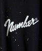 Picture No.8 of NUMBER (N)INE HAND PAINTED VINTAGE GAZETTE CREWNECK SWEATSHIRT (BLACK) / Hand painted vintage Gusset Crew Neck sweatshirt F25NC001P