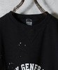 Picture No.13 of NUMBER (N)INE HAND PAINTED VINTAGE GAZETTE CREWNECK SWEATSHIRT (BLACK) / Hand painted vintage Gusset Crew Neck sweatshirt F25NC001P