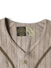 Picture No.4 of KAPITAL GREAT WOMEN Baseball Long Sleeve Shirt in Thick Wool Stripes K2509LS048