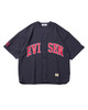 Picture No.1 of Evisen Skateboards OFFICIAL REPLICA BASEBALL SHIRT - NAVY 10229761966394
