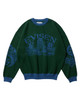 Picture No.1 of Evisen Skateboards DRAGON SHIP KNIT - GREEN 10217754493242
