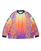 Picture No.1 of Evisen Skateboards PHEASANT MOTO JERSEY - ORANGE / PURPLE 10229764194618