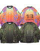 Picture No.10 of Evisen Skateboards PHEASANT MOTO JERSEY - ORANGE / PURPLE 10229764194618