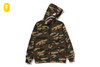 Picture No.1 of BAPE GLITCH WOODLAND CAMO SHARK ZIP HOODIE 1M30-615-001
