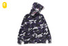 Picture No.4 of BAPE GLITCH WOODLAND CAMO SHARK ZIP HOODIE 1M30-615-001