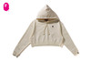 Picture No.4 of BAPE APE HEAD ONE POINT CROPPED PULLOVER HOODIE 1M30-214-306