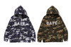 Picture No.7 of BAPE GLITCH WOODLAND CAMO FULL ZIP HOODIE 1M30-115-001