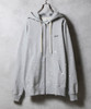 Picture No.4 of NUMBER (N)INE HAND PAINTED FIRM COTTON FULL ZIP SWEAT HOODIE / Hand-painted firm cotton Zip-up Sweatshirt hoodie With a Single Point Logo Print. F25GNC004P