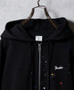 Picture No.6 of NUMBER (N)INE HAND PAINTED FIRM COTTON FULL ZIP SWEAT HOODIE / Hand-painted firm cotton Zip-up Sweatshirt hoodie With a Single Point Logo Print. F25GNC004P
