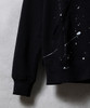 Picture No.22 of NUMBER (N)INE HAND PAINTED FIRM COTTON FULL ZIP SWEAT HOODIE / Hand-painted firm cotton Zip-up Sweatshirt hoodie With a Single Point Logo Print. F25GNC004P