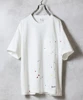 Picture No.1 of NUMBER (N)INE HAND PAINTED BASIC HEM PRINTED POCKET T-SHIRT / Hand-painted basic One-point Logo Print pocket T-shirt S25GNC002P
