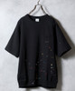 Picture No.1 of NUMBER (N)INE HAND PAINTED FIRM COTTON RAGLAN SHORT SLEEVE POCKET SWEATSHIRT / Hand-painted firm cotton raglan Short-sleeve pocket Crew Neck sweatshirt S25GNC006P
