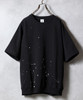 Picture No.3 of NUMBER (N)INE HAND PAINTED FIRM COTTON LIGHT SHORT PILE RAGLAN SHORT SLEEVE SWEATSHIRT / Hand-painted firm cotton light Mini Terry raglan short sleeve sweatshirt S25GNC004P