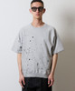 Picture No.7 of NUMBER (N)INE HAND PAINTED FIRM COTTON LIGHT SHORT PILE RAGLAN SHORT SLEEVE SWEATSHIRT / Hand-painted firm cotton light Mini Terry raglan short sleeve sweatshirt S25GNC004P