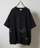 Picture No.18 of NUMBER (N)INE HAND PAINTED FIRM COTTON LIGHT SHORT PILE RAGLAN SHORT SLEEVE SWEATSHIRT / Hand-painted firm cotton light Mini Terry raglan short sleeve sweatshirt S25GNC004P