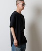 Picture No.20 of NUMBER (N)INE PREMIUM COTTON CURVED HEM HENRY NECK T-SHIRT / Premium Cotton Curved Hem Henley Neck T-Shirt With One-Point Logo Embroidery S26NT002