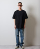 Picture No.25 of NUMBER (N)INE PREMIUM COTTON CURVED HEM HENRY NECK T-SHIRT / Premium Cotton Curved Hem Henley Neck T-Shirt With One-Point Logo Embroidery S26NT002
