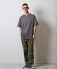 Picture No.41 of NUMBER (N)INE PREMIUM COTTON CURVED HEM HENRY NECK T-SHIRT / Premium Cotton Curved Hem Henley Neck T-Shirt With One-Point Logo Embroidery S26NT002
