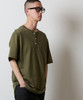 Picture No.49 of NUMBER (N)INE PREMIUM COTTON CURVED HEM HENRY NECK T-SHIRT / Premium Cotton Curved Hem Henley Neck T-Shirt With One-Point Logo Embroidery S26NT002