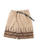 Picture No.1 of KAPITAL 40/2 Combed Weather Fabric, Sarasa Pattern Easy Shorts K2604SP118