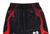 Picture No.3 of BAPE APE FLAME MONOGRAM JACQUARD RELAXED FIT FOOTBALL SHORTS 1M30-153-309