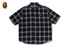 Picture No.1 of BAPE ONE POINT OMBRE CHECK LIGHT FLANNEL SS SHIRT 1M30-132-312