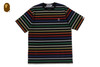 Picture No.4 of BAPE GRADIENT RAINBOW STRIPE ONE POINT TEE 1M30-109-308