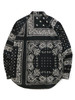 Picture No.3 of KAPITAL Gauze Rat Brand Bandana Patchwork Pattern Raglan Shirt K2504LS148EK-1869LS