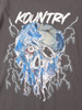 Picture No.5 of KAPITAL 20/- Jersey Crew Neck T-shirt (Denim Face Print) K2604SC132