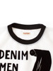 Picture No.3 of KAPITAL Sheer Jersey x 20/- Jersey Ringer T-shirt (DENIM MEN LOVE CATS Scratch Print) K2603SC083