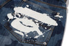 Picture No.6 of BAPE 1ST CAMO DOUBLE KNEE 13 OZ RELAXED FIT DENIM SHORTS 1M30-151-303