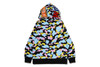 Picture No.3 of BAPE NEW MULTI CAMO SHARK FULL ZIP HOODIE 1M20-115-005