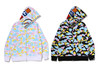 Picture No.7 of BAPE NEW MULTI CAMO SHARK FULL ZIP HOODIE 1M20-115-005