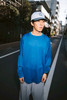 Picture No.9 of Evisen Skateboards MESH L/S TEE - BLUE 10314474422586