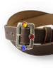 Picture No.5 of KAPITAL Oil Leather Studded Disco Buckle Belt EK-1287XGBEK-1287XGC