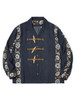 Picture No.2 of KAPITAL Silk Rayon Toggle-maile Print Long-sleeved Open-collar Shirt K2604LS091