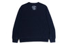 Picture No.2 of BAPE COLLEGE INDIGO CREWNECK SWEATSHIRTS 1M22-113-002