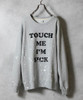 Picture No.4 of NUMBER (N)INE HAND PAINTED TOUCH ME I'M SICK PRINTED CLASSIC CREWNECK SWEATSHIRT / Hand-painted Touch Me I'm Sick Logo Print classic crewneck sweatshirt F25NC009P