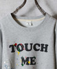 Picture No.11 of NUMBER (N)INE HAND PAINTED TOUCH ME I'M SICK PRINTED CLASSIC CREWNECK SWEATSHIRT / Hand-painted Touch Me I'm Sick Logo Print classic crewneck sweatshirt F25NC009P