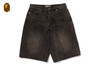 Picture No.1 of BAPE BAPE STA PATCH 13 OZ RELAXED FIT DENIM SHORTS 1M30-151-302