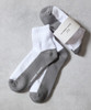 Picture No.2 of NUMBER (N)INE 100% Fine Cotton 2-Pack Plain Two-Tone Quarter Socks S26GNA005