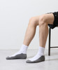 Picture No.7 of NUMBER (N)INE 100% Fine Cotton 2-Pack Plain Two-Tone Quarter Socks S26GNA005