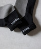 Picture No.11 of NUMBER (N)INE 100% Fine Cotton 2-Pack Plain Two-Tone Quarter Socks S26GNA005