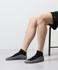 Picture No.12 of NUMBER (N)INE 100% Fine Cotton 2-Pack Plain Two-Tone Ankle Socks S26GNA004