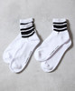 Picture No.4 of NUMBER (N)INE 100% Fine Cotton 2-Pack Plain Quarter Line Socks S26GNA006