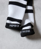Picture No.11 of NUMBER (N)INE 100% Fine Cotton 2-Pack Plain Rib Line Socks S26GNA009